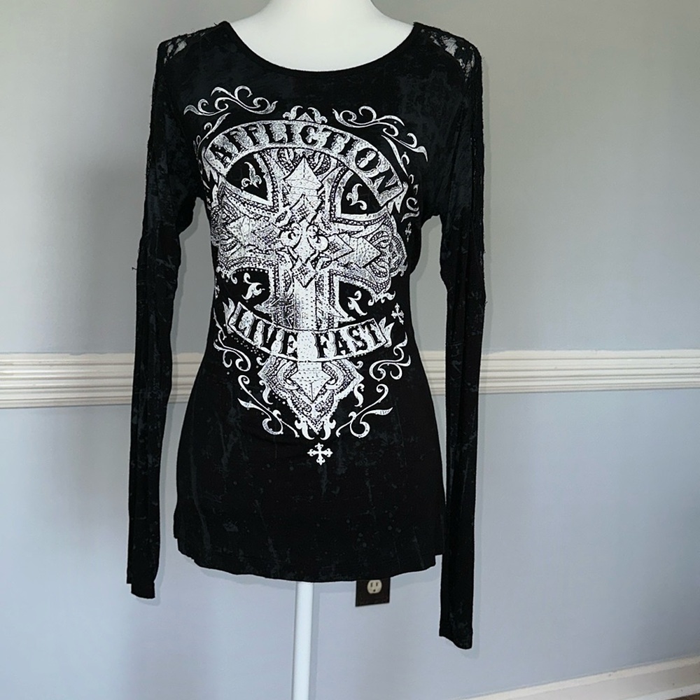 Affliction long sleeve t shirt